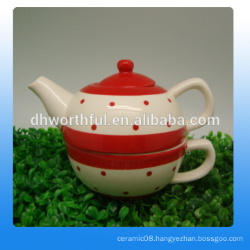 Excellent bulk ceramic teapot and teacup in fashionable design